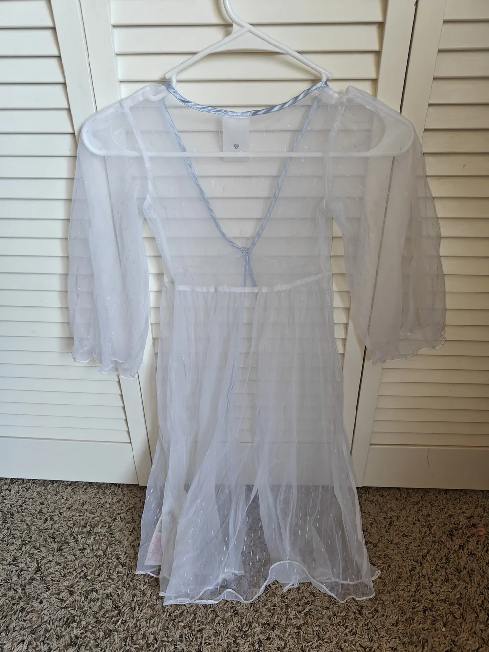 Disney Store Frozen Elsa Costume Sheer Overlay Dress Sparkle Robe Size 5/6Y